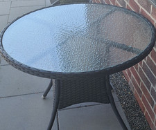 Runder Gartentisch 90x90x70 cm