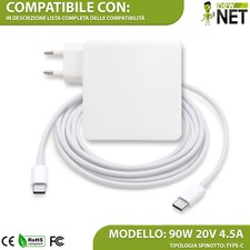 Ladegerät Type-C kompatibel mit Mac Book Pro 13 (M1 2020) max 20V 4,5A 90W