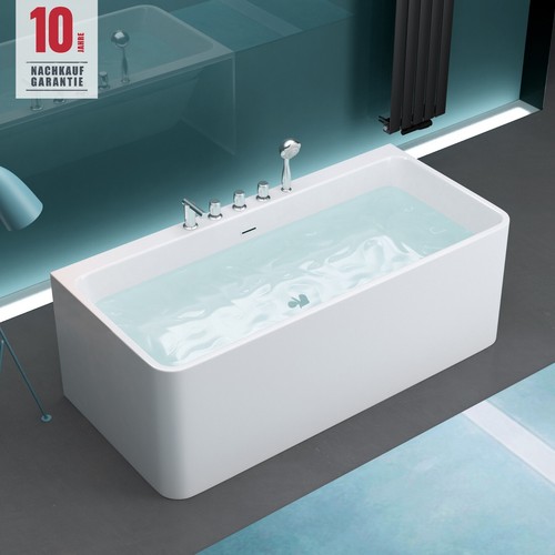 Wandstehende badewanne acryl - wandstehende,