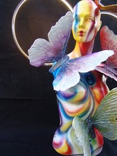 Airbrush Luxus Designer Unikat Lampe Kunst VIP Büro Geschäft Loft 