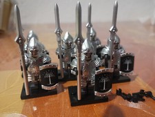 Herr der Ringe minifigur 6x gondor krieger wächter warrior rüstung klemmbaustein