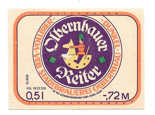 Bieretikett stadtbrauerei - bieretikett,