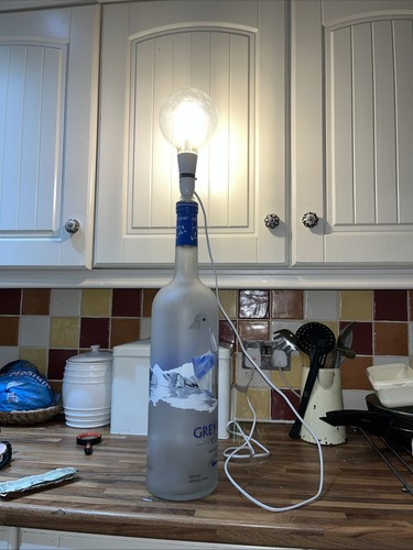 Grey goose leerflasche up - grey,