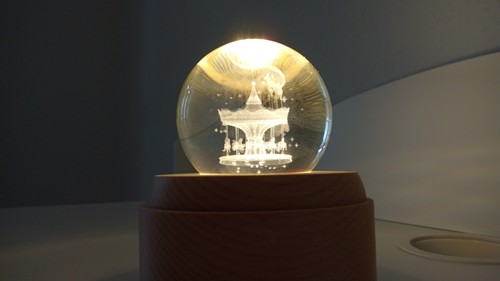 Crystal ball music box - box,