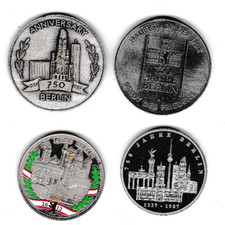4 Medaillen - 750 Jahre Stadt