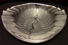 KRISTALL LALIQUE NANCY SCHALE 2,035kg ca21cmL ca.17cmBreit BOWL SEHR GUT ZUSTAND