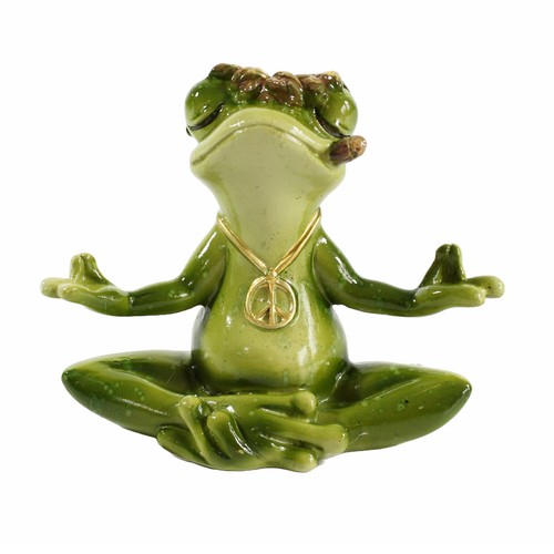 Yogafrosch peace rauchende - peace,
