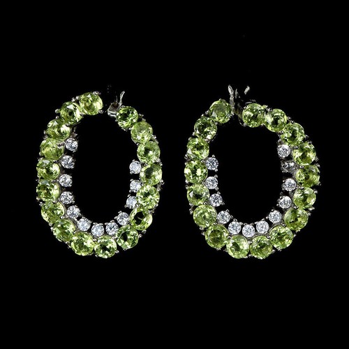 Peridot ohrringe silber 925 - peridot,