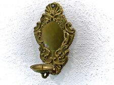 alte Wandkerzenhalter Klavierleuchter Barockstil 17,5cm Messing Top Sammlerstück