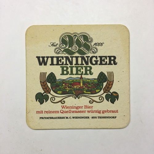 Bierdeckel wieninger mit - bierdeckel, "wieninger"