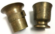 Mörser Messing 2 Stück ohne