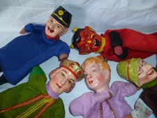 Handspielpuppen Kasperltheater -  DDR -Hartplaste, Masse?  Konvolut  60/70er J.