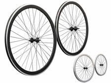 Laufrad Paar 700c Singlespeed Flip-Flop Felgenpaar Aluminium 43 mm Tellerfelgen 