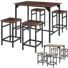 Bartisch-Set Stehtisch mit 4