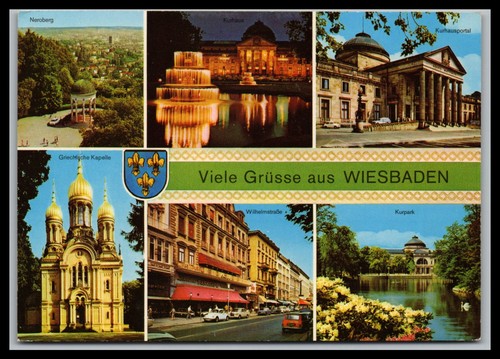 Ansichtskarte wiesbaden - ansichtskarte,