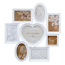 Fotorahmen Bilderrahmen Herz Weiß 8 Fotos Shabby Chic Landhaus Collage Hochzeit