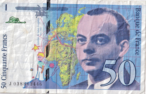 Banknote banque france 50 - banknote, de