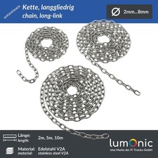 2-10m Kette V4A Edelstahl