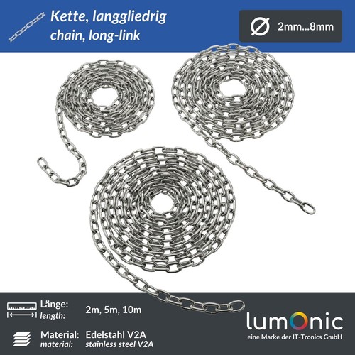 10m kette v4a edelstahl - 2-10m,