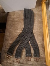 Sattelgurt Schnurgurt,Schwarz, 125 cm.