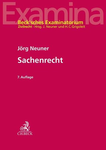 Sachenrecht jörg neuner - |, |