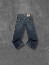 True Religion Vintage Herren Baggy Jeans Grau 33/34 Billy Big T