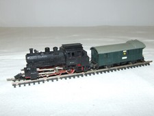 Rokal TT Dampflok Tenderlok 89 005 + 2 Personenwagen funktionsfähig mit Mängeln