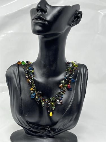 Glas perlen kette boho - glas,
