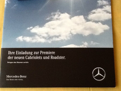 Mercedes benz mappe - mappe, prospekt