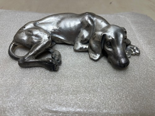 Jagdhund versilbert peltro - jagdhund,