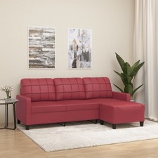 Kunstleder sitzer sofa mit - kunstleder, 3-sitzer