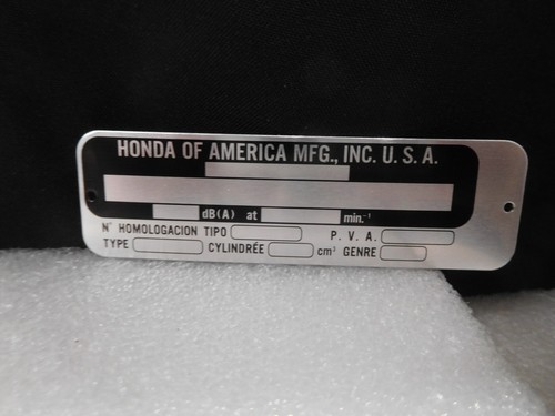 Honda 1100 typenschild - honda,