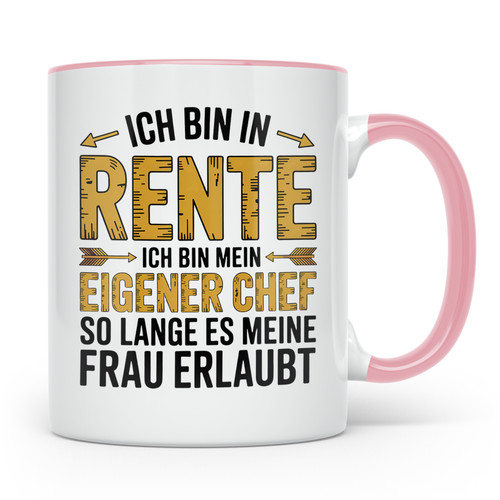 Rentner tasse mit - mit, spruch