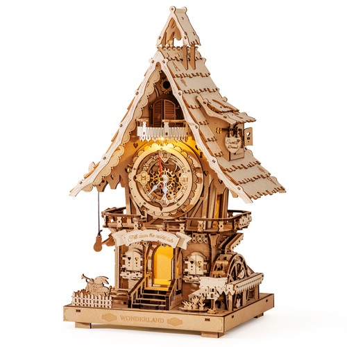 Rokr holzpuzzle kuckucksuhr - 3d,