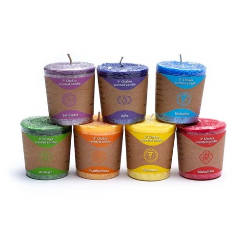 Duftkerzen chakra votive 7st - chakra,