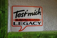 Alter Aufkleber Automobile SUBARU LEGACY Allrad