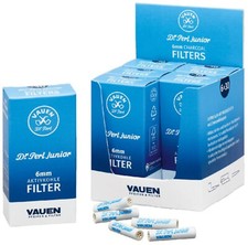 Dr.Perl Filter Junior Aktivkohlefilter 6mm 6x30 insges. 180 Stück Pfeifenfilter