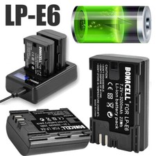 2X 3200mAh Akku für Canon LP-E6 LP-E6N EOS 5DS 6D 7D LPE6 Batterie  / Ladegerät