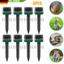 8Stück Solar Maulwurfschreck Wühlmausschreck Maulwurf Maulwurffalle Abwehr Maus.