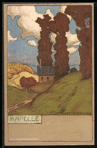 Künstler ernst liebermann - künstler-ak,