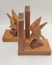 Art Déco Buchstützen Holz