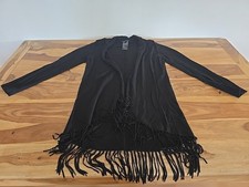 Comma Cardigan Lang Schwarz