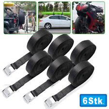 6 Stück Spanngurt Spanngurte Zurrgurte Befestigungsriemen mit Klemmschloss 2.5m