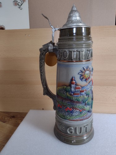 King liter bierkrug mit - 2,