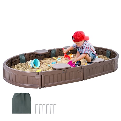 Ovaler sandkasten abdeckung - ovaler,