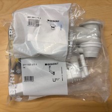 Geberit Clou Ab- & Überlaufventil+Ventilabdeckung in weiß 261.535.001 261.991.11