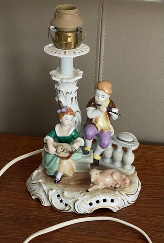 Tischlampe porzellan - -,