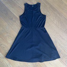 H&M Damen Sommerkleid Cocktailkleid Kleid ärmellos Gr. 38 M Schwarz h&m NEU