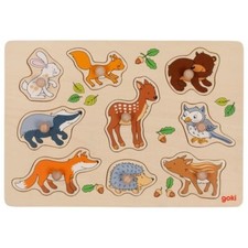 Goki Steckpuzzle Waldtiere