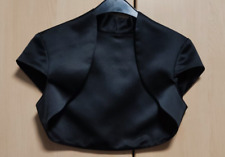 Bolerojäckchen Gr. S, Schwarz, Satin